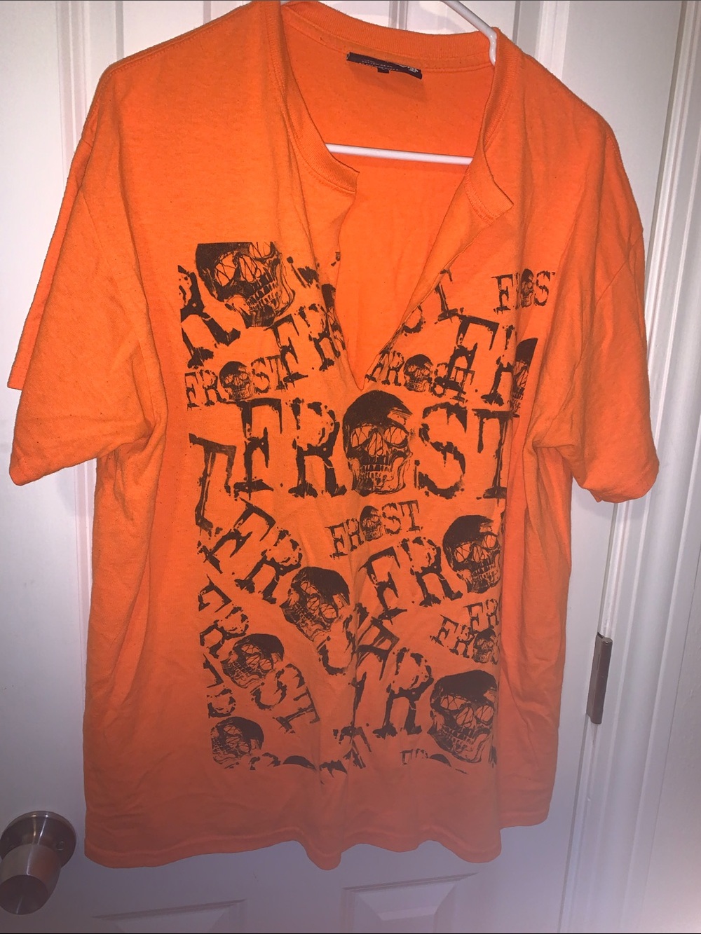 Frost Streetwear Skull Graphics Tee Customized